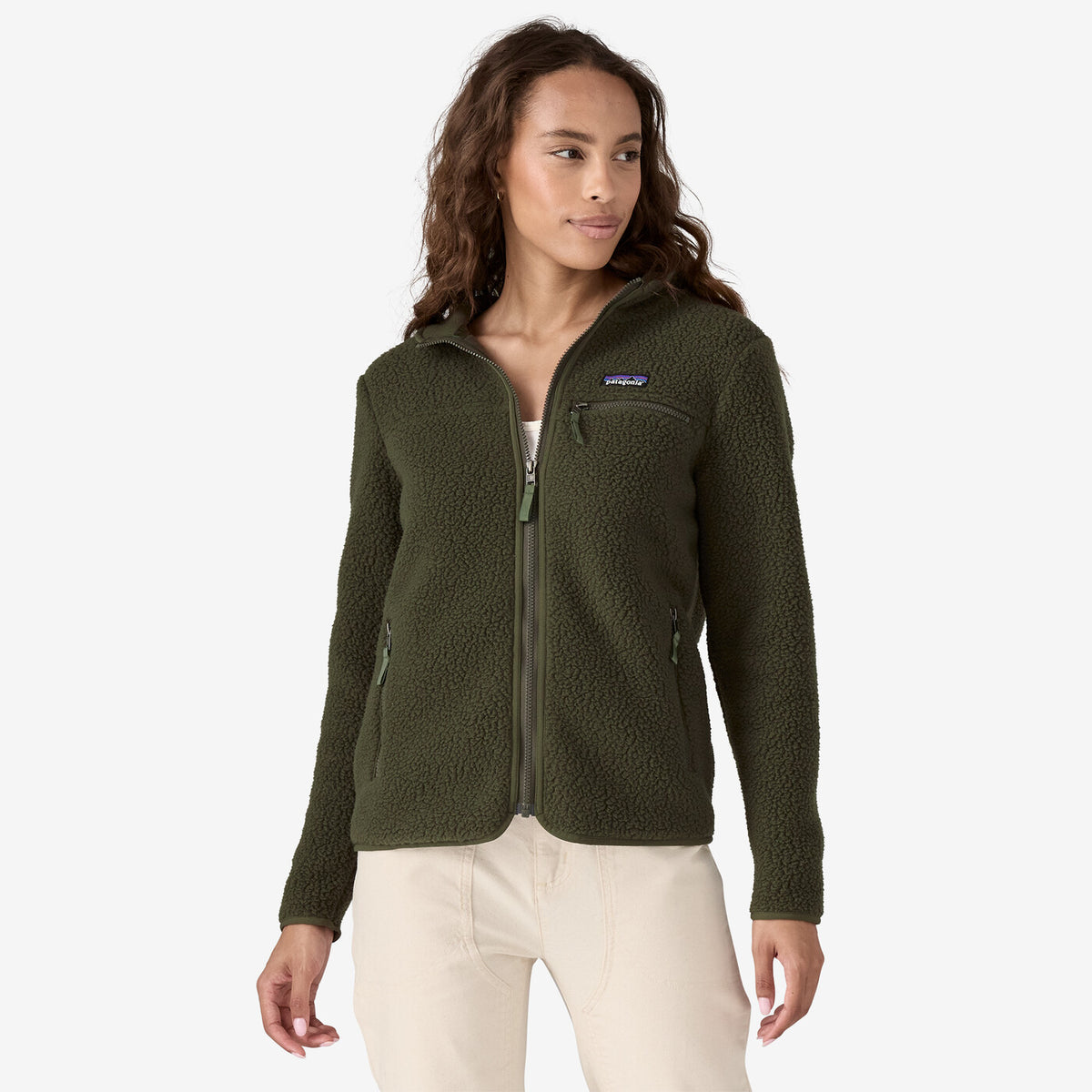 Patagonia women's retro pile hoody pelican deals