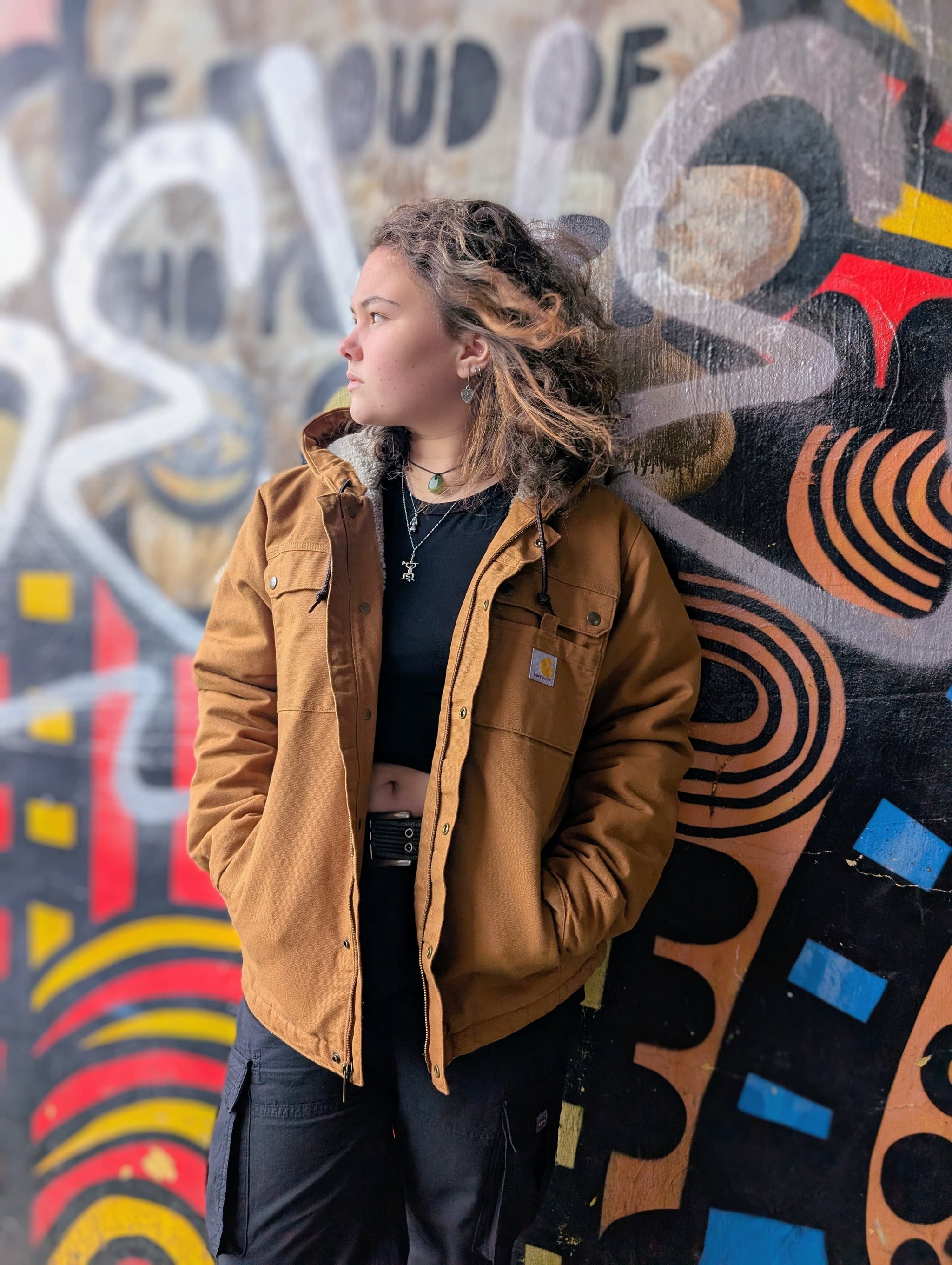 Carhartt Relaxed Fit Washed Duck Sherpa-Lined Utility Jacket
