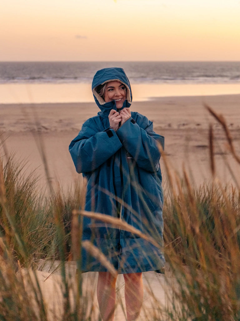 Bleubird Nordic Waterproof Robe - Wild Swimming & Surf Recycled Eco Ro ...