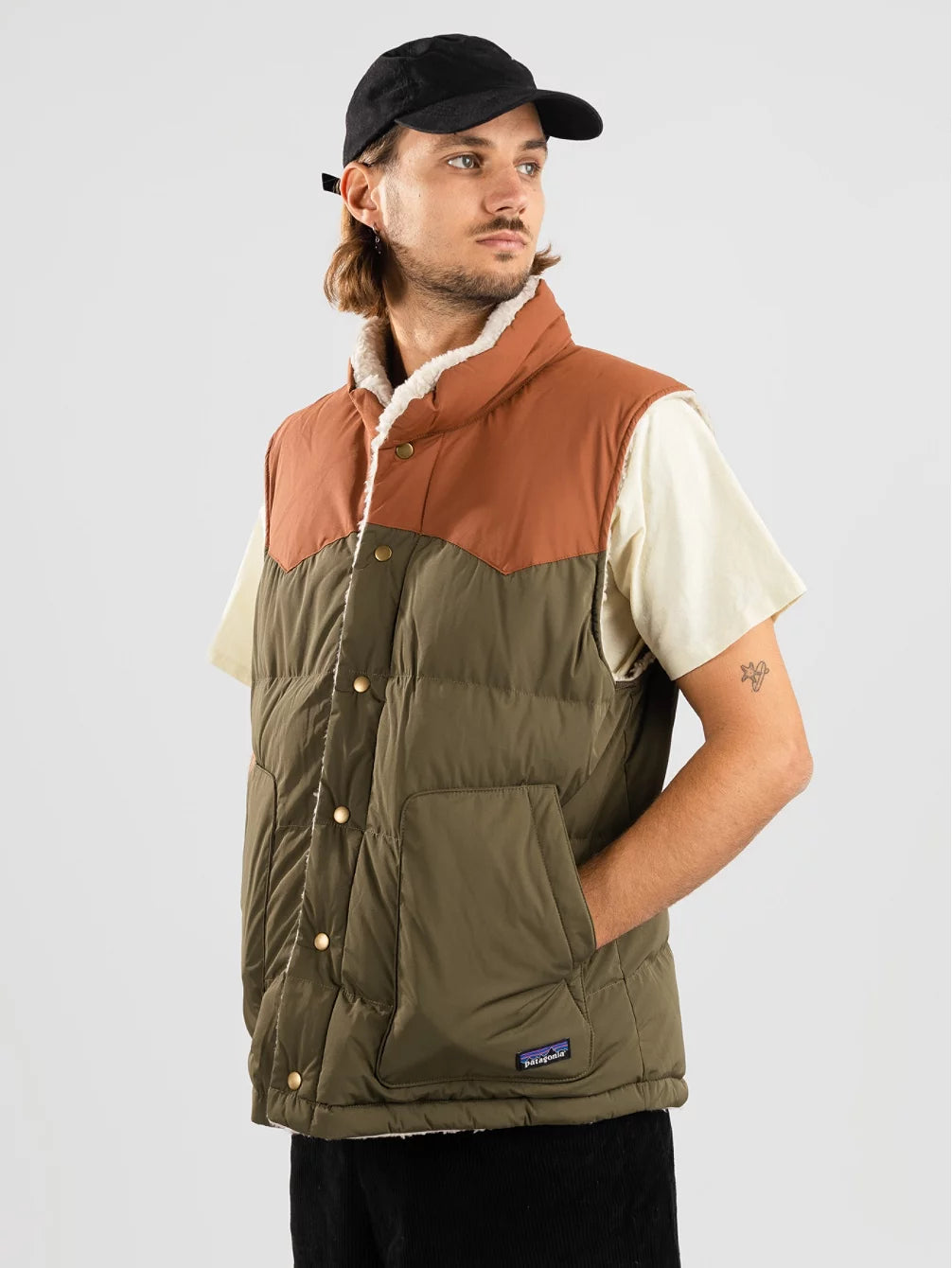Patagonia Reversible Bivy Down Vest - Retro Reversible Bivy Gilet