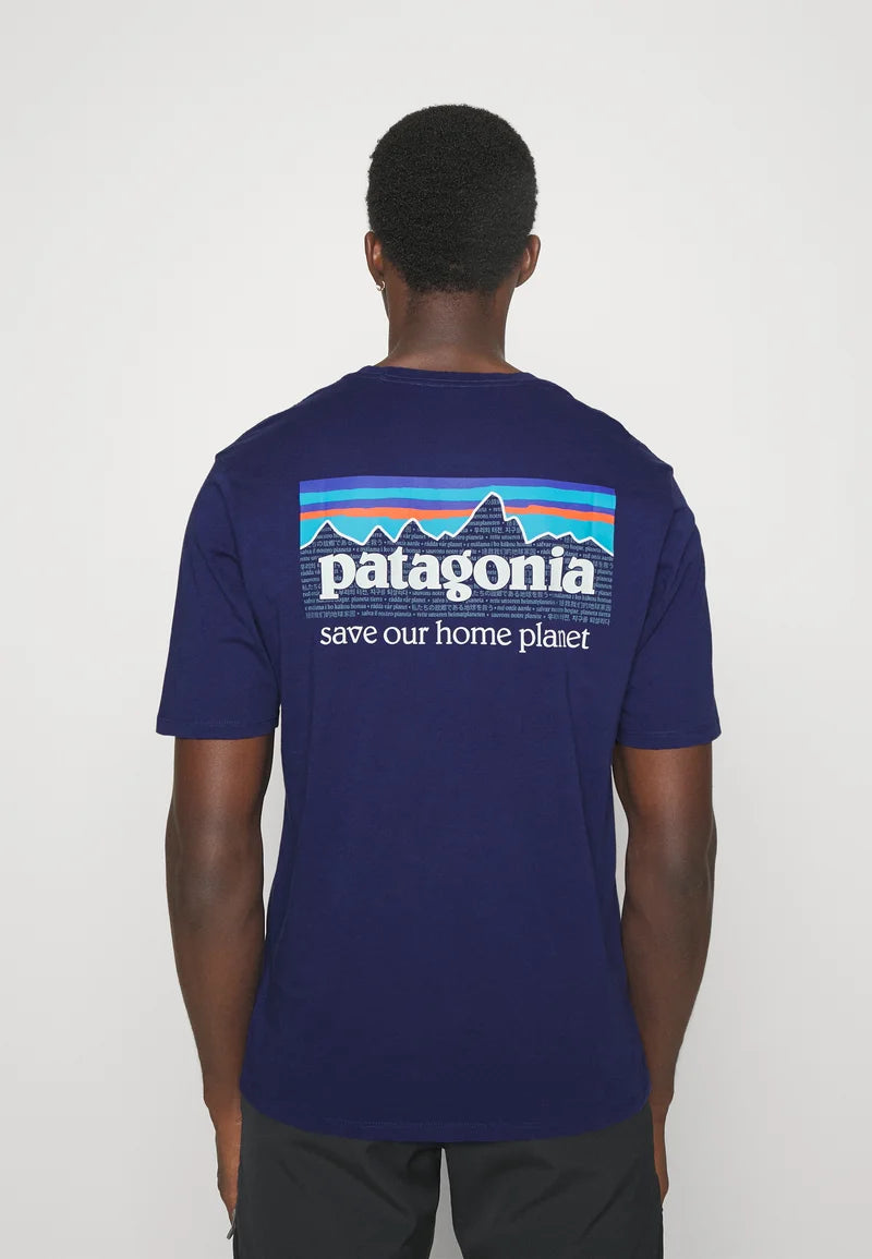 Patagonia Men s P 6 Mission Organic T Shirt Patagonia Logo Tee Shirt