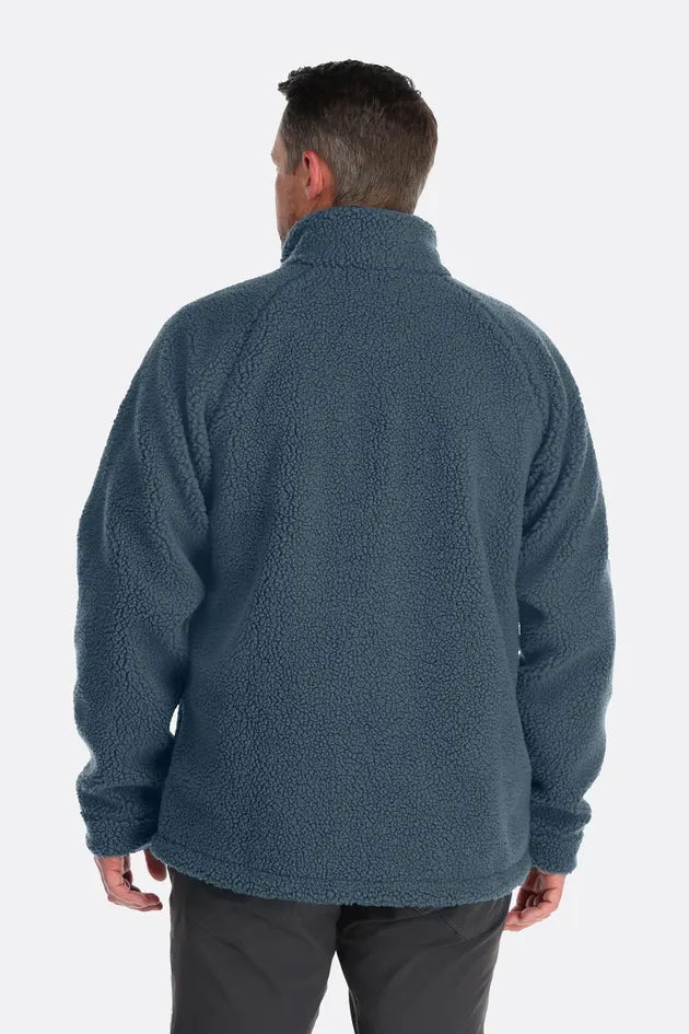 Mens double 2025 pile fleece